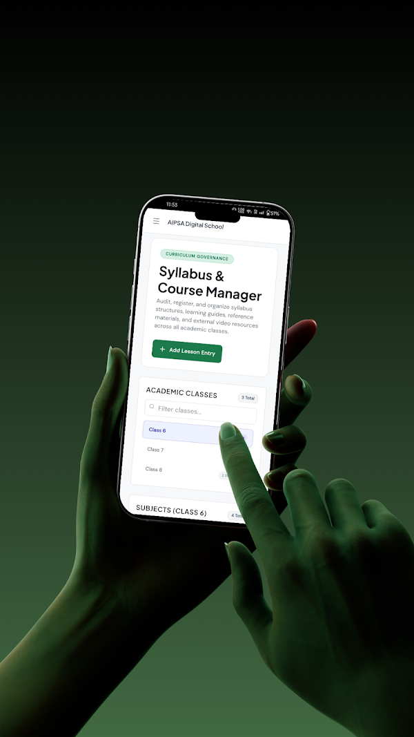 EduBridge ERP app screen